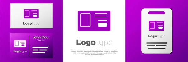 Logotype Icône Badge Identification Isolé Sur Fond Blanc Peut Être — Image vectorielle
