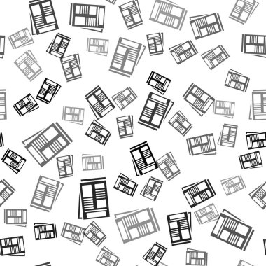 Siyah Haber simgesi beyaz arkaplanda izole edilmiş kusursuz desen. Gazete tabelası. Kitle iletişim sembolü. Vektör.