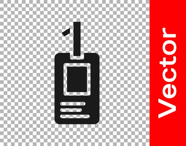 Черный Значок Идентификации Изолирован Прозрачном Фоне Использован Презентации Идентификации Компании — стоковый вектор