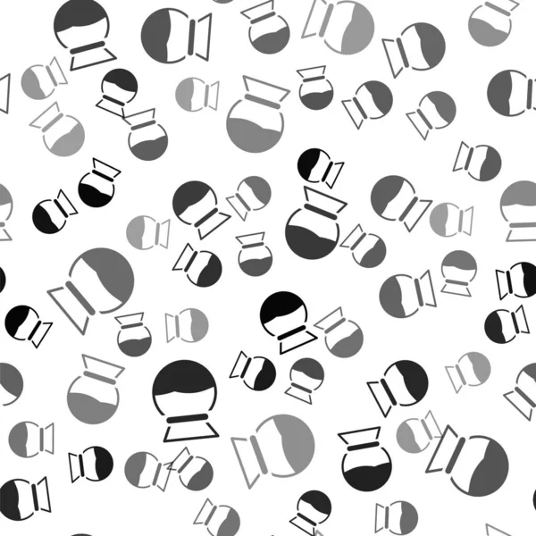 아이콘은 배경에서 바다없는 패턴을 커피를 끓이는 사기적 — 스톡 벡터