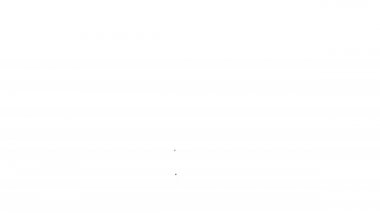 Siyah çizgi Lütfen beyaz arkaplanda izole edilmiş simgeyi rahatsız etmeyin. Otel Kapısı Askısı Etiketleri. 4K Video hareketli grafik canlandırması