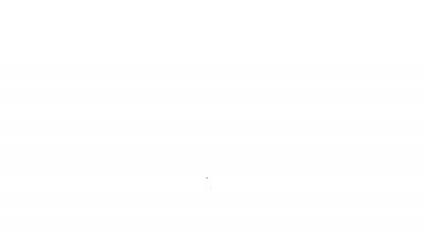 Siyah çizgi konum korsan simgesi beyaz arka planda izole edildi. 4K Video hareketli grafik canlandırması