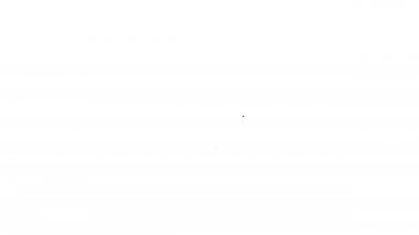 Siyah çizgi lolipop simgesi beyaz arkaplanda izole edildi. Şeker işareti. Yemek, lezzetli bir sembol. 4K Video hareketli grafik canlandırması