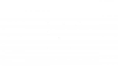 Siyah çizgi uçan İHA ikonu beyaz arka planda izole edildi. Video ve fotoğraf makinesi sembollü dörtlü helikopter. 4K Video hareketli grafik canlandırması