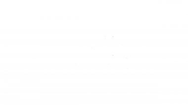 Beyaz zemin üzerinde izole edilmiş siyah çizgi buz canlandırıcı simgesi. Buz pateni pistindeki buz yüzeyi makinesi. Buz pateni pisti ve stadyum için daha temiz. 4K Video hareketli grafik canlandırması