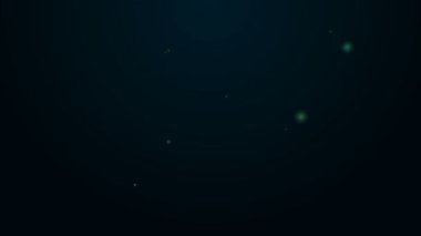 Parlayan neon hattı Zarf simgesi siyah arkaplanda izole edildi. E- posta mektup sembolü. 4K Video hareketli grafik canlandırması