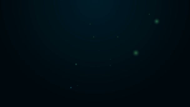 Leuchtende Leuchtschrift Lift-Symbol isoliert auf schwarzem Hintergrund. Fahrstuhlsymbol. 4K Video Motion Grafik Animation — Stockvideo