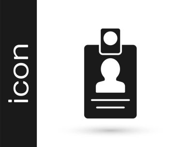 Beyaz arka planda gri kimlik ikonu izole edildi. Sunum için, şirketin kimliği için, reklam için kullanılabilir. Vektör.