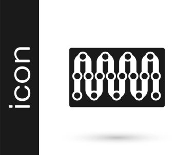 Siyah Tahta oyun simgesi beyaz arkaplanda izole edildi. Vektör.