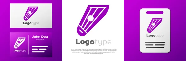 Logotype Musical Instrument Kankles Icon Isolated White Background Logo Design — Stock Vector