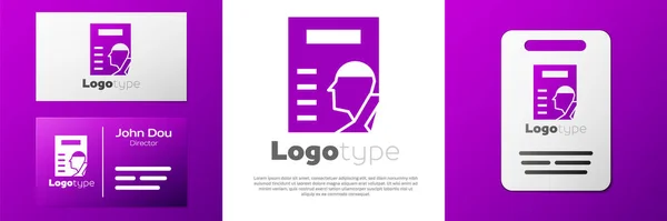 Logotype Cinema Poster Icon Isolated White Background Logo Design Template — Stock Vector