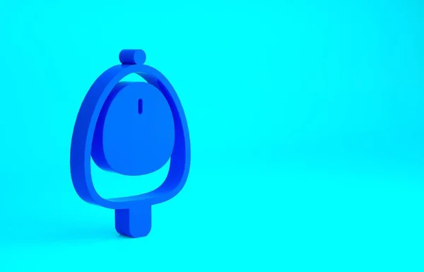 Blue Toilet Urinal Pissoir Icon Isolated Blue Background Urinal Male — Stock Photo, Image