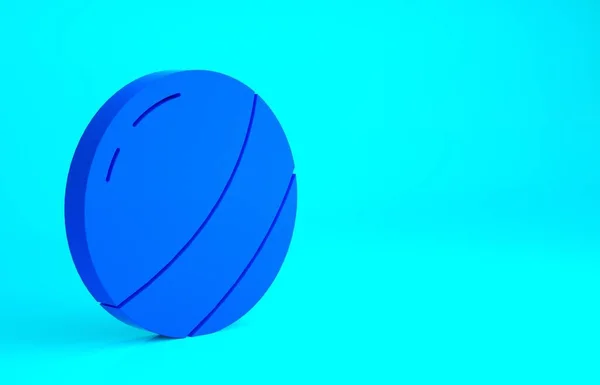 Ícone Bola Praia Azul Isolado Fundo Azul Brinquedo Crianças Conceito — Fotografia de Stock