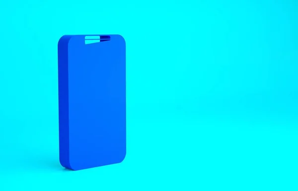 Kék Smartphone Elektronikus Beszállókártya Légitársaság Jegy Ikon Elszigetelt Kék Háttérrel — Stock Fotó