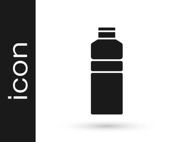 Black Fitness Shaker Symbol Isoliert Auf Weißem Hintergrund Sport Shakerflasche — Stockvektor