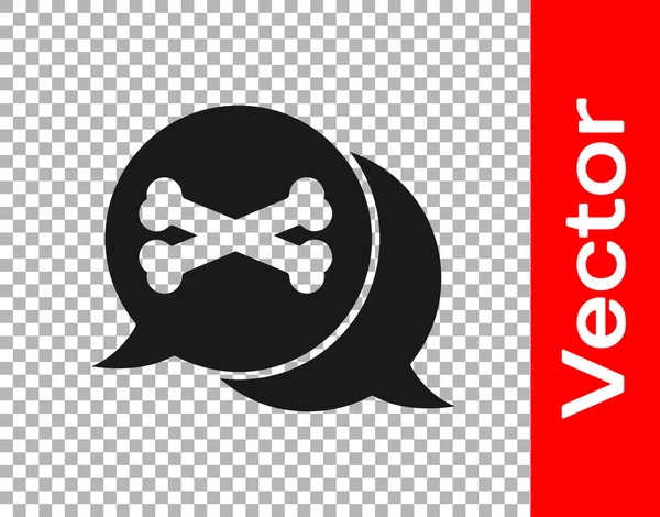 Schwarzes Piratensymbol Auf Transparentem Hintergrund Vektor — Stockvektor