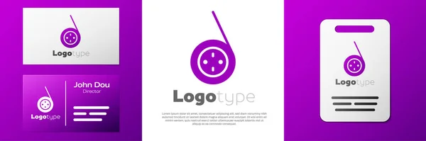 Logotype Yoyo Icône Jouet Isolé Sur Fond Blanc Modèle Conception — Image vectorielle