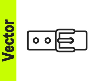 Beyaz arkaplanda isim etiketi simgesi olan siyah çizgi tasması. Evcil hayvanlar için basit malzemeler. Kedi köpek bakımı. Evcil hayvan zincirleri. Vektör.