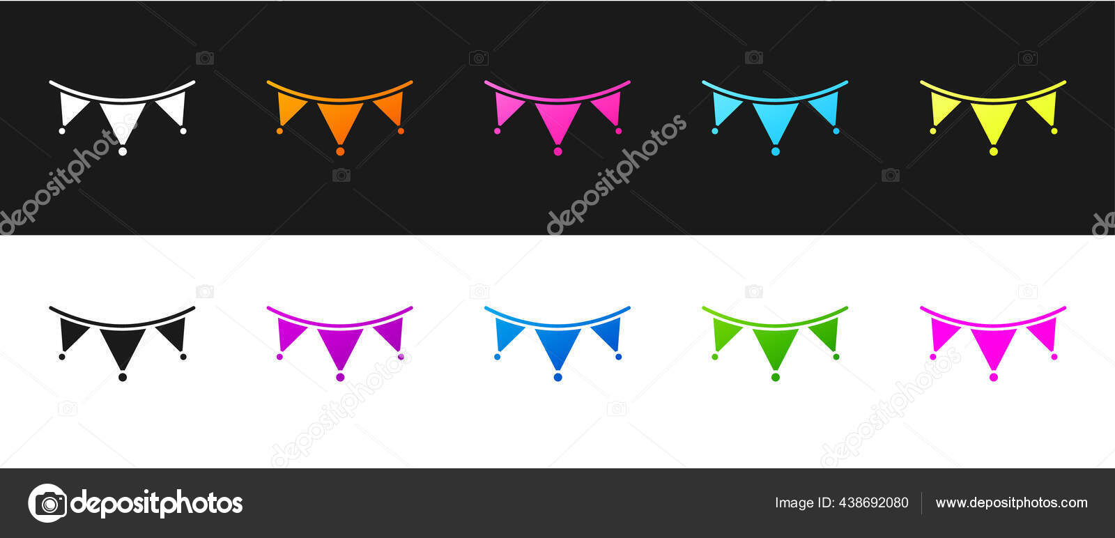 Set Guirlande Carnaval Avec Des Drapeaux Icone Isolee Sur Fond Image Vectorielle Par Fillvector C Illustration Set Guirlande Carnaval Avec Des Drapeaux Icone Isolee Sur Fond Image Vectorielle Par Fillvector C Illustration