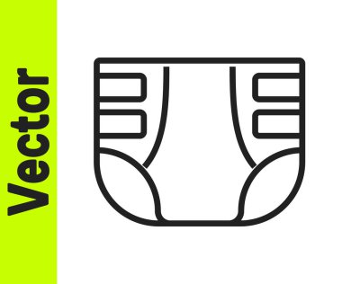 Siyah çizgi yetişkin bezi simgesi beyaz arkaplanda izole edildi. Vektör.