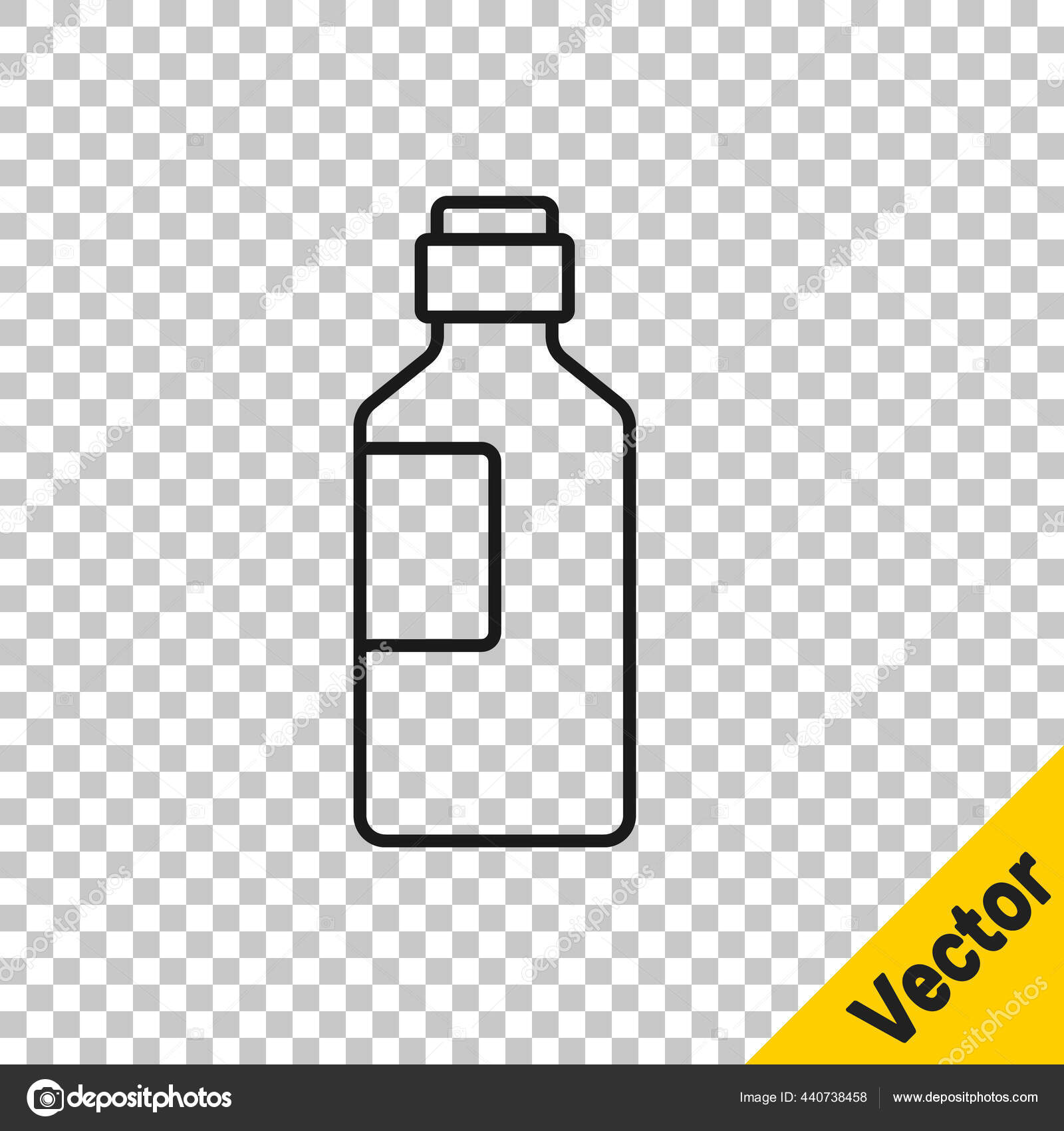Linha Preta Garrafa Icone Agua Isolado Fundo Transparente Sinal Bebida Imagem Vetorial De C Fillvector Linha Preta Garrafa Icone Agua Isolado Fundo Transparente Sinal Bebida Imagem Vetorial De C Fillvector