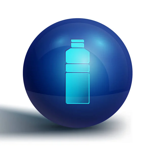 Icono Agitador Blue Fitness Aislado Sobre Fondo Blanco Botella Agitadora — Vector de stock