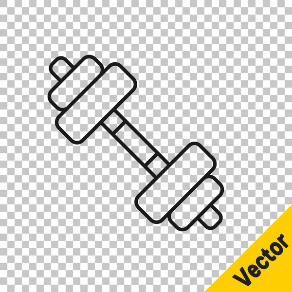아이콘은 배경에서 분리되었다 근육들을 들어올리는 아이콘 체육관 Vector — 스톡 벡터