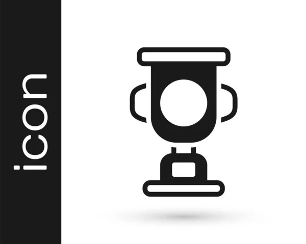 Black Award Cup Symbol Isoliert Auf Weißem Hintergrund Siegertrophäe Symbol — Stockvektor