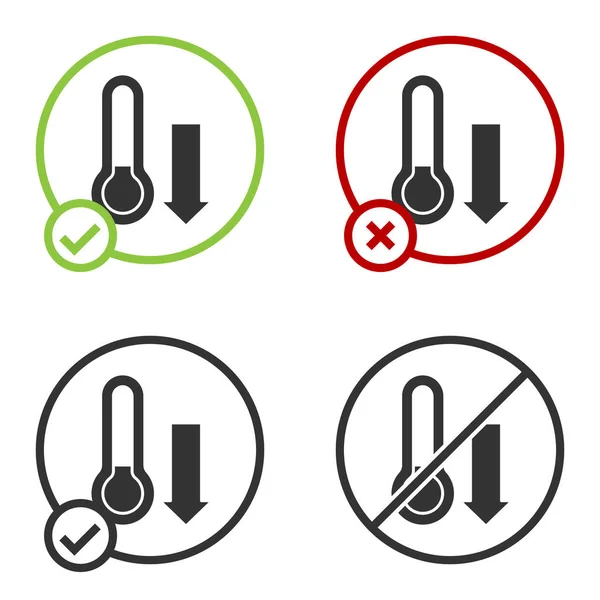 Zwarte Meteorologie Thermometer Meten Pictogram Geïsoleerd Witte Achtergrond Thermometer Apparatuur — Stockvector