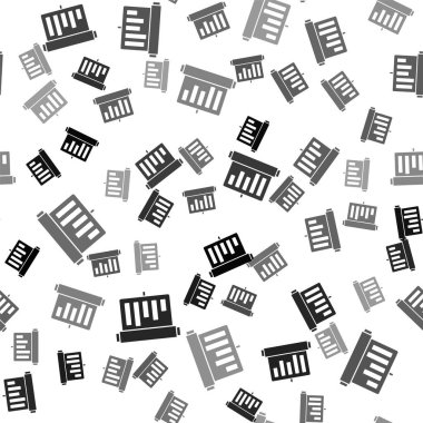 Grafik çizelgesi simgesine sahip siyah tahta beyaz arkaplandaki kusursuz deseni izole etti. Metin dosya simgesini rapor et. Muhasebe tabelası. Denetim, analiz, planlama. Vektör.