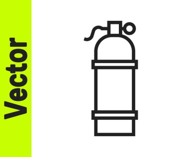 Aqualung simgesi beyaz arkaplanda izole edildi. Dalgıçlar için oksijen tüpü. Dalış ekipmanları. Olağanüstü bir spor. Spor malzemeleri. Vektör İllüstrasyonu.