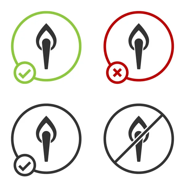 Black Torch Vlam Pictogram Geïsoleerd Witte Achtergrond Symbool Vuur Heet — Stockvector