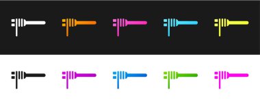 Siyah beyaz arka planda izole edilmiş çatal simgesine makarna koy. İtalyan restoranı. Vektör.