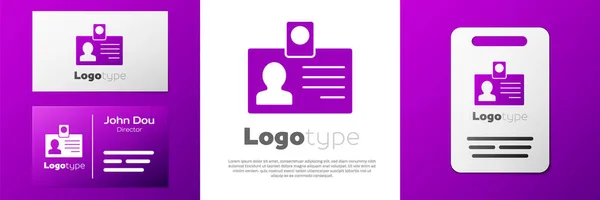 Logotyp Identifikationsmärke Ikon Isolerad Vit Bakgrund Den Kan Användas För — Stock vektor