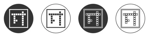 Μαύρο Εικονίδιο Bingo Απομονωμένο Λευκό Φόντο Λαχεία Για Αμερικάνικο Παιχνίδι — Διανυσματικό Αρχείο