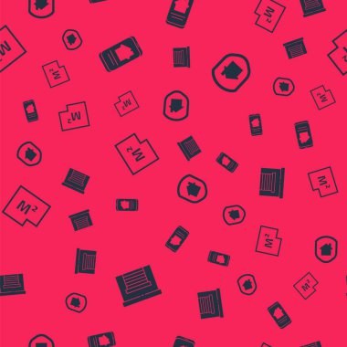 Garaj, çevrimiçi emlak evi, ev planı ve kusursuz bir şekilde korunma altında. Vektör.