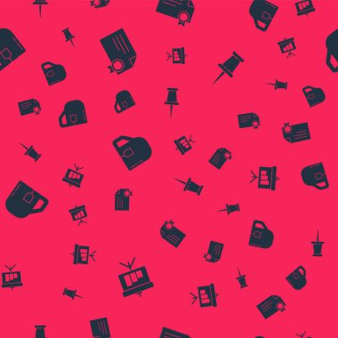 Tebeşir tahtasını diyagram, sertifika şablonu, bir fincan çay poşeti ve pürüzsüz desenli iğne ile ayarla. Vektör.