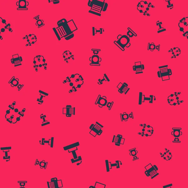 Sahne standı ya da Tribün, Yazıcı, Proje ekibi tabanı ve Ödül kupasını pürüzsüz kalıba göre ayarla. Vektör.