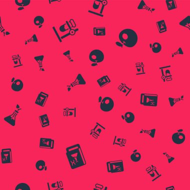 Genetik mühendisliği kitabı, deney tüpü şişesi, bitki yetiştirme ve genetik olarak modifiye edilmiş elmayı kusursuz kalıba getir. Vektör.