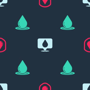 Suya dayanıklı hale getirin, konumu ve pürüzsüz deseni ayarlayın. Vektör.