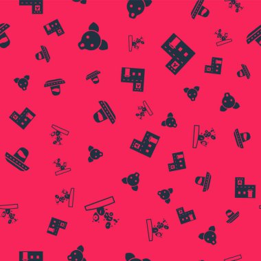 Kaktüs, Köpek, Meksika sombrerosu ve evi kusursuz bir düzene sokun. Vektör.