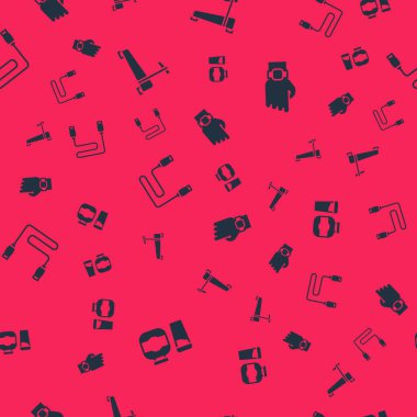 Spor beslenmesini, koşu bandı makinesini, atlama ipini ve Smart Watch 'ı kusursuz bir şekilde ayarla. Vektör.