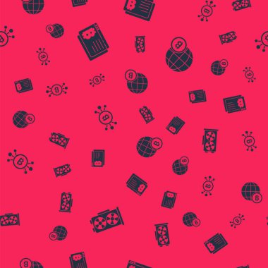 Video grafik kartını, Bitcoin 'i tarayıcıda, devrede ve Globe' u sorunsuz bir şekilde ayarla. Vektör.