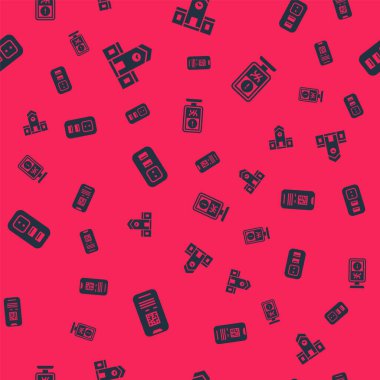 E-bilet treni, tren istasyonu, elektrik prizi ve bilgi akışına göre ayarlayın. Vektör.