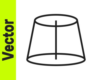 Siyah çizgi Geometrik şekil simgesi beyaz arkaplanda izole edildi. Soyut şekil. Geometrik süs. Vektör.