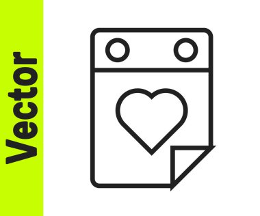 Siyah çizgi Doktor randevu simgesi beyaz arkaplanda izole edildi. Takvim, planlama kurulu, ajanda, danışman doktor. Vektör.