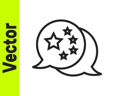 Beyaz arka planda siyah çizgi Çin bayrağı ikonu izole edildi. Vektör.