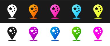 Çin bayrağı simgesini siyah beyaz arkaplanda izole et. Vektör.