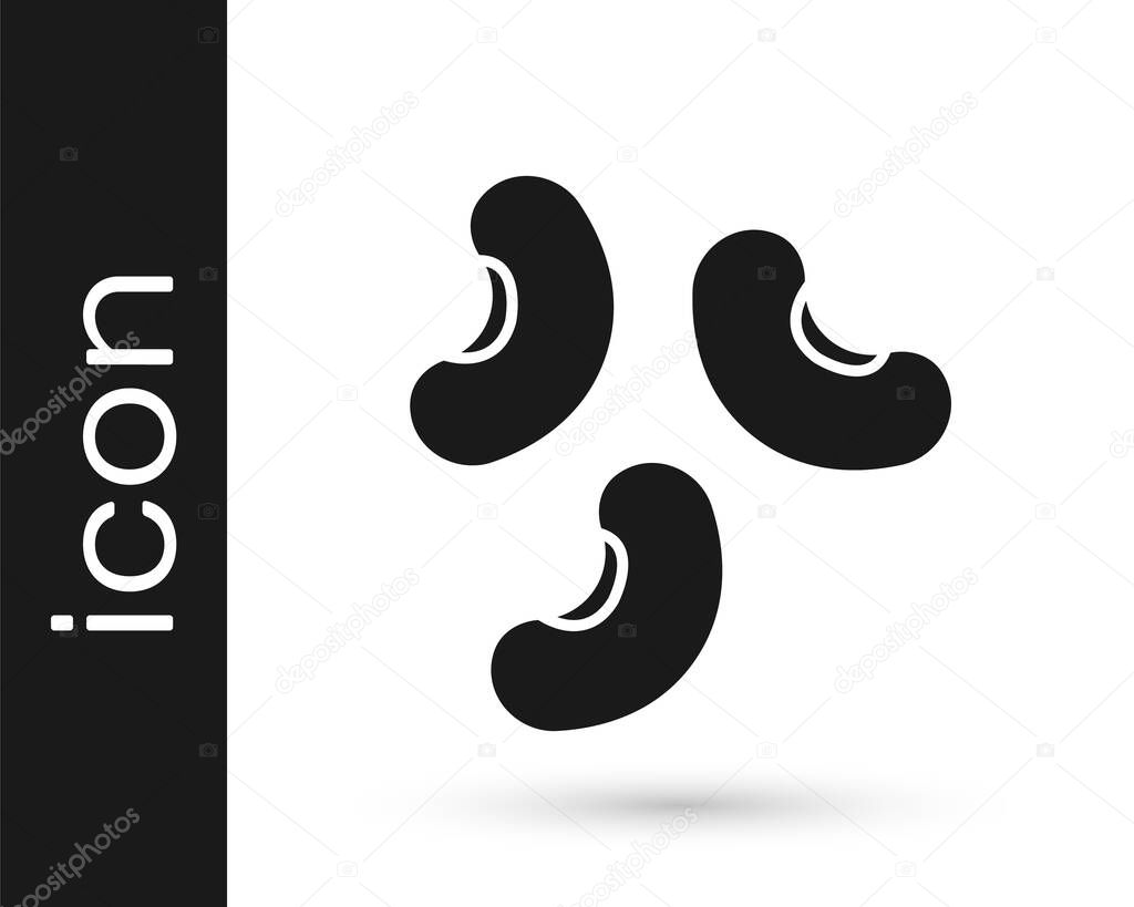 Black Beans icon isolated on white background.  Vector.