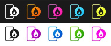 911 'i acil arama ikonuna sahip cep telefonunu siyah beyaz arka planda izole et. Polis, ambulans, itfaiye, çağrı, telefon. Vektör.